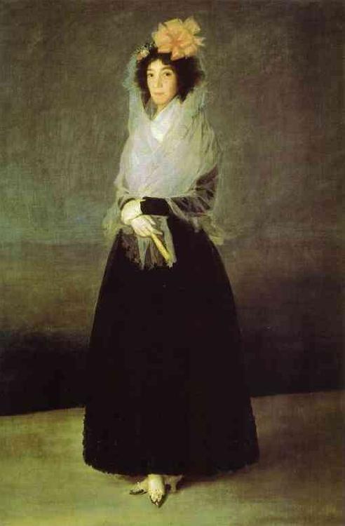 Francisco Jose de Goya The Countess of Carpio, Marquesa de la Solana.